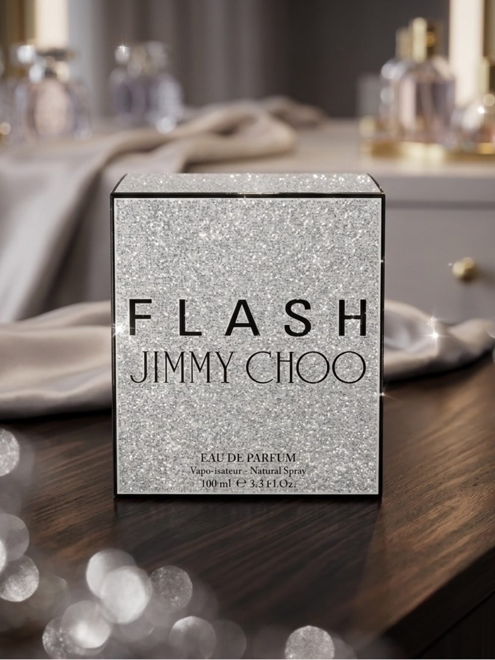 Jimmy Choo Flash Eau de Parfum – Silver Glitter Box